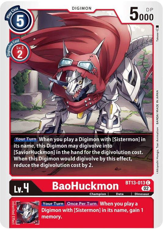 Image for BaoHuckmon (BT13-013 C) (Versus Royal Knights) - Digimon Card Game