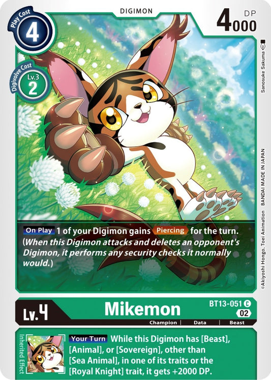 Image for Mikemon (BT13-051 C) (Versus Royal Knights) - Digimon Card Game
