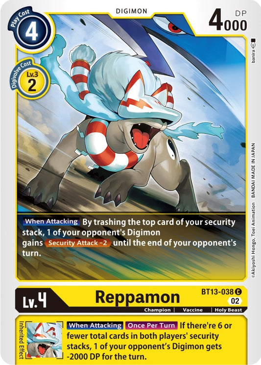 Image for Reppamon (BT13-038 C) (Versus Royal Knights) - Digimon Card Game