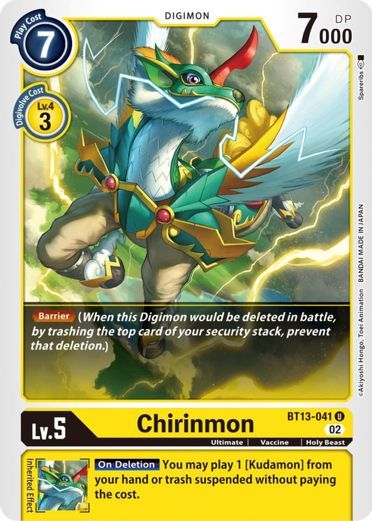 Image for Chirinmon (BT13-041 U) (Versus Royal Knights) - Digimon Card Game