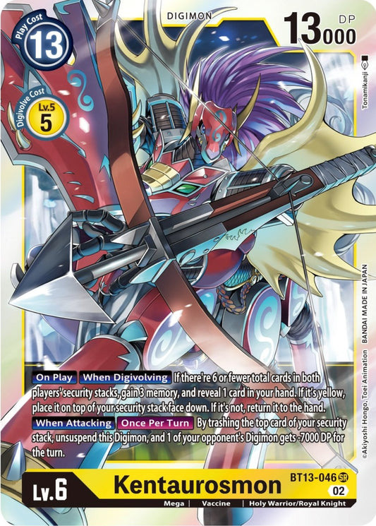 Image for Kentaurosmon (BT13-046 SR) (Versus Royal Knights) - Digimon Card Game