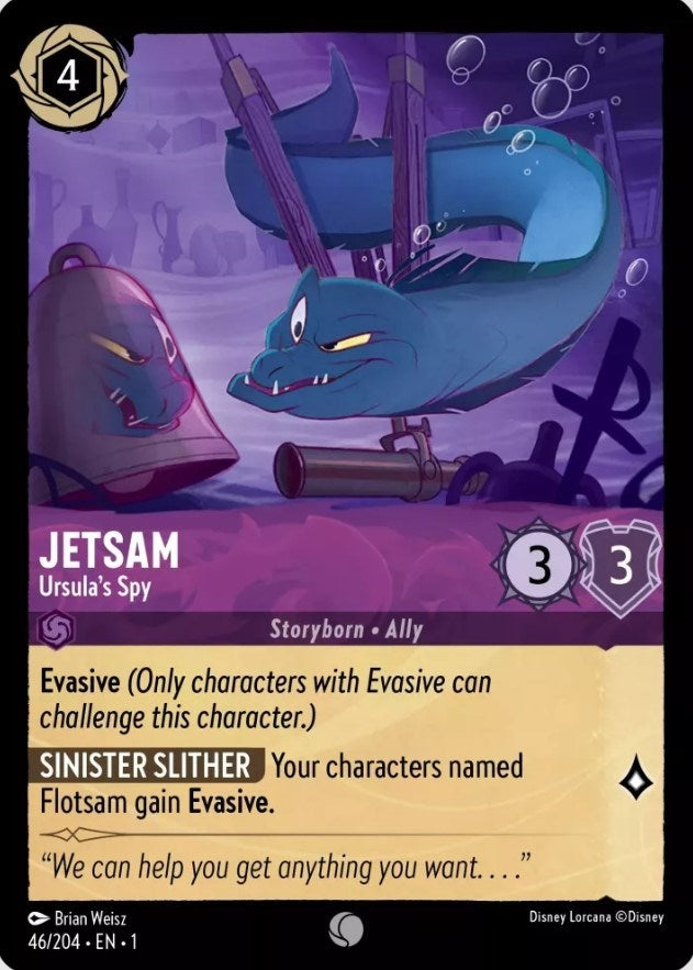 Image for Jetsam - Ursula's Spy (46/204) (The First Chapter) - Disney Lorcana