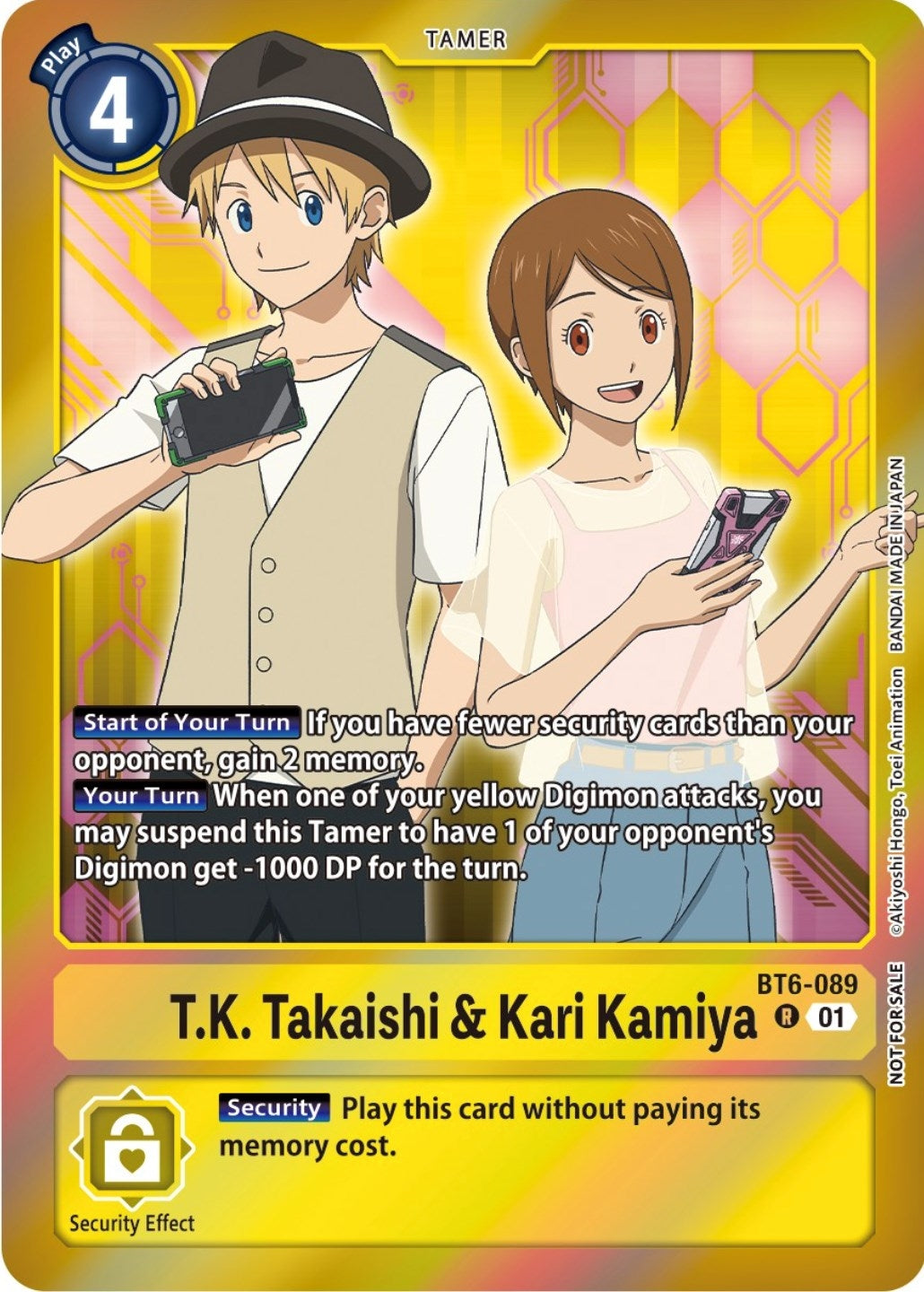 Image for T.K. Takaishi & Kari Kamiya (Event Pack 5) (BT6-089 R) (Double Diamond) - Digimon Card Game