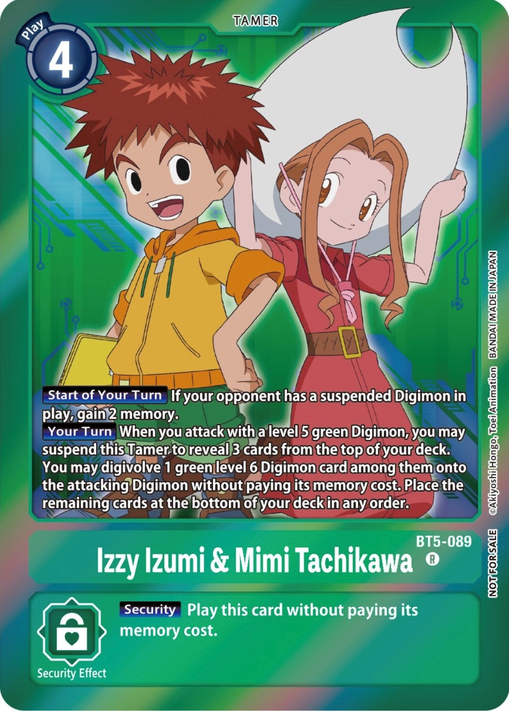 Image for Izzy Izumi & Mimi Tachikawa (Event Pack 5) (BT5-089 R) (Battle of Omni) - Digimon Card Game