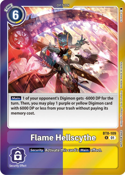 Image for Flame Hellscythe (Event Pack 5) (BT8-109 R) (New Awakening) - Digimon Card Game