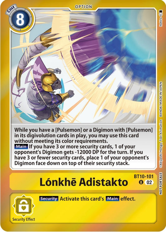 Image for Lonkhe Adistakto (Event Pack 5) (BT10-101 U) (Xros Encounter) - Digimon Card Game