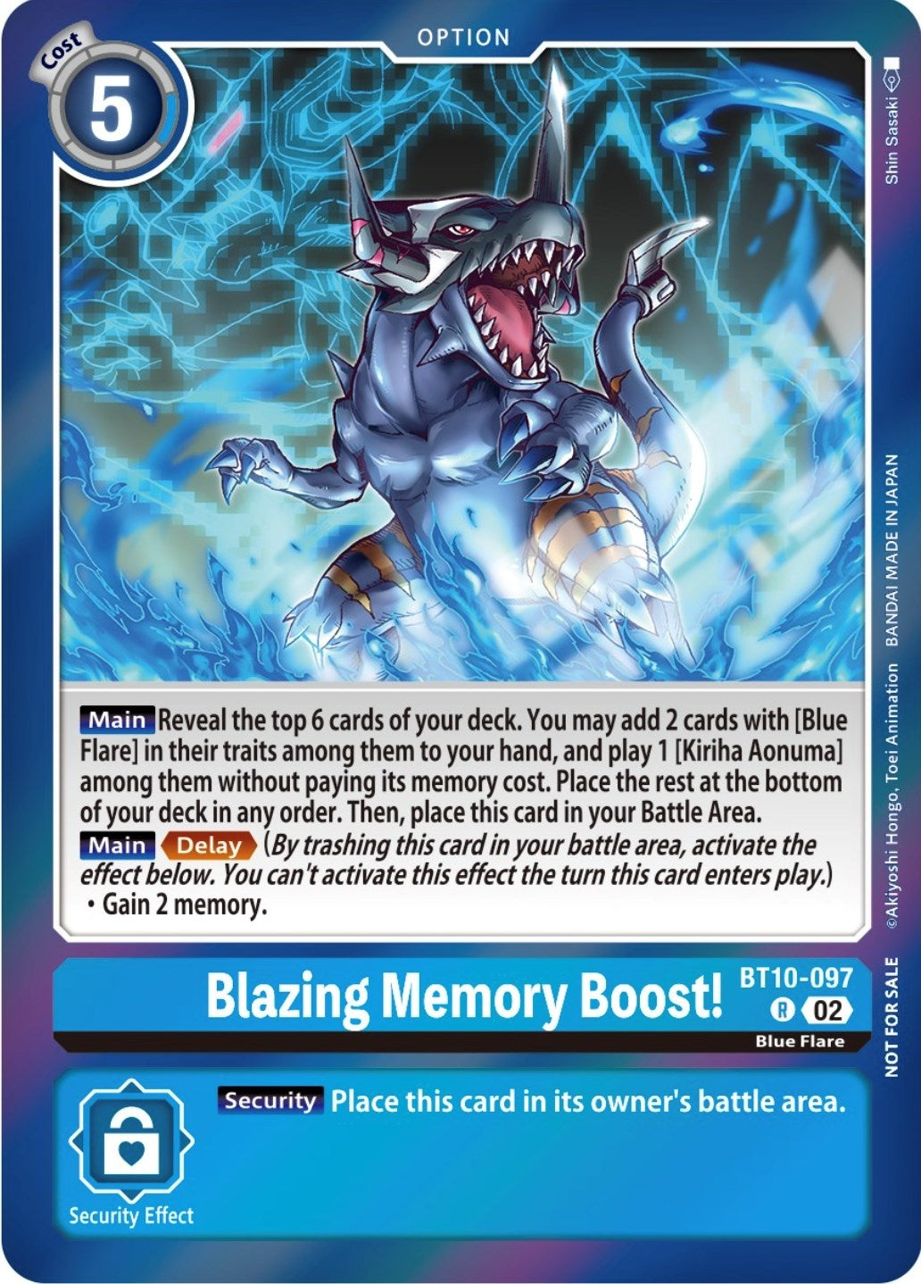 Image for Blazing Memory Boost! (Event Pack 5) (BT10-097 R) (Xros Encounter) - Digimon Card Game