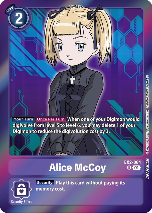 Image for Alice McCoy (Event Pack 5) (EX2-064 U) (Digital Hazard) - Digimon Card Game