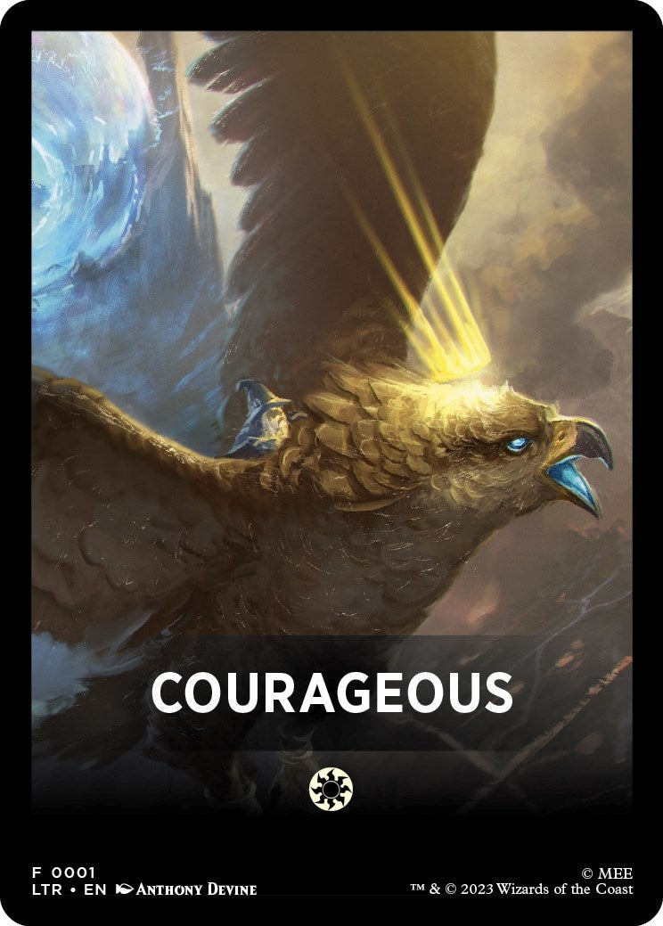 Image for Courageous Theme Card (1) (Universes Beyond: The Lord of the Rings: Tales of Middle-earth) - Magic: The Gathering