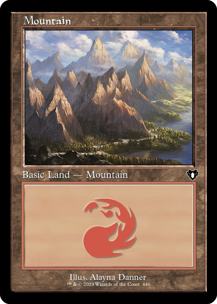 Image for Mountain (446) (Retro Frame) (446) (Commander Masters) - Magic: The Gathering