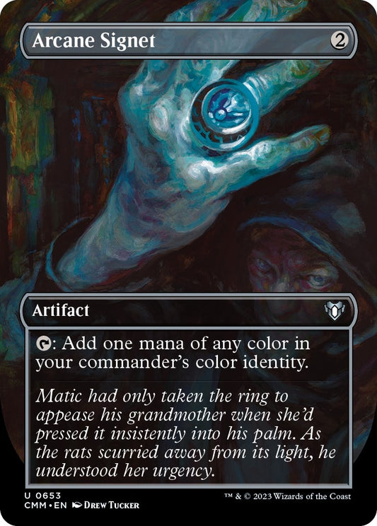 Image for Arcane Signet (Borderless) (653) (Commander Masters) - Magic: The Gathering