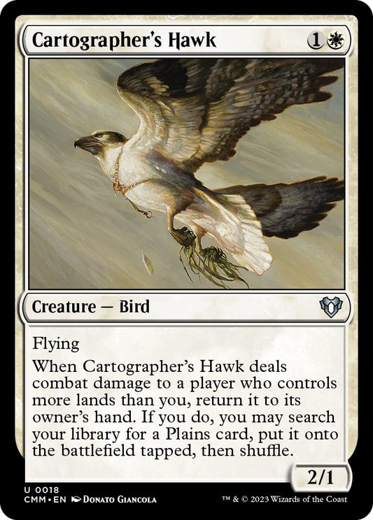 Image for Cartographer's Hawk (18) (Commander Masters) - Magic: The Gathering