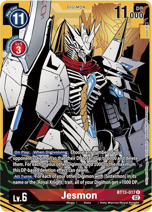 Image for Jesmon (Alternate Art) (BT13-017 R) (Versus Royal Knights) - Digimon Card Game