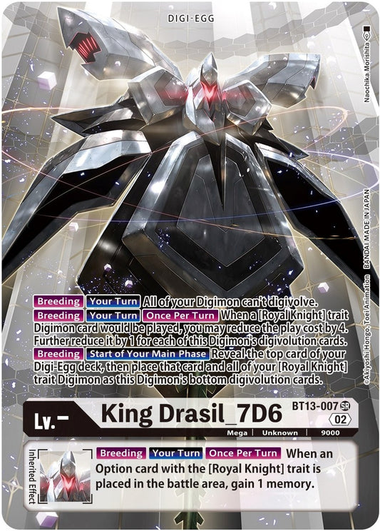 Image for King Drasil_7D6 (Alternate Art) (BT13-007 SR) (Versus Royal Knights) - Digimon Card Game