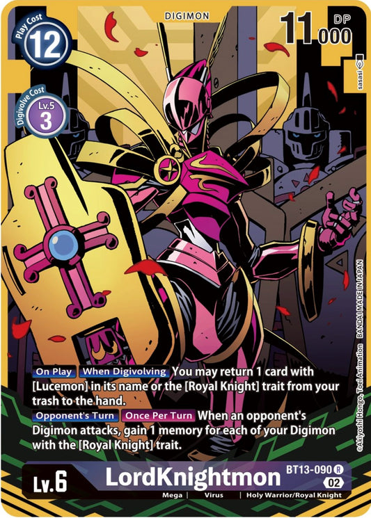 Image for LordKnightmon (Alternate Art) (BT13-090 R) (Versus Royal Knights) - Digimon Card Game
