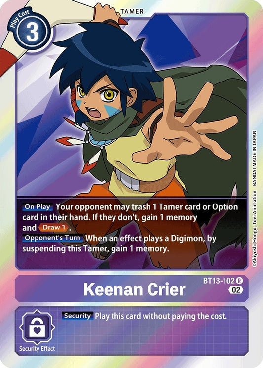 Image for Keenan Crier (BT13-102 R) (Versus Royal Knights) - Digimon Card Game