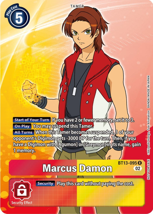 Image for Marcus Damon (Box Topper) (BT13-095 R) (Versus Royal Knights) - Digimon Card Game