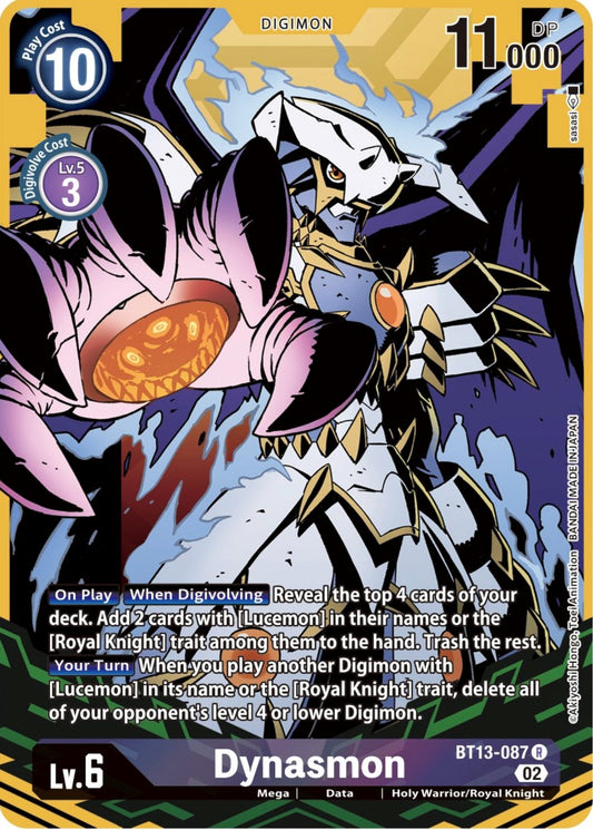 Image for Dynasmon (Alternate Art) (BT13-087 R) (Versus Royal Knights) - Digimon Card Game