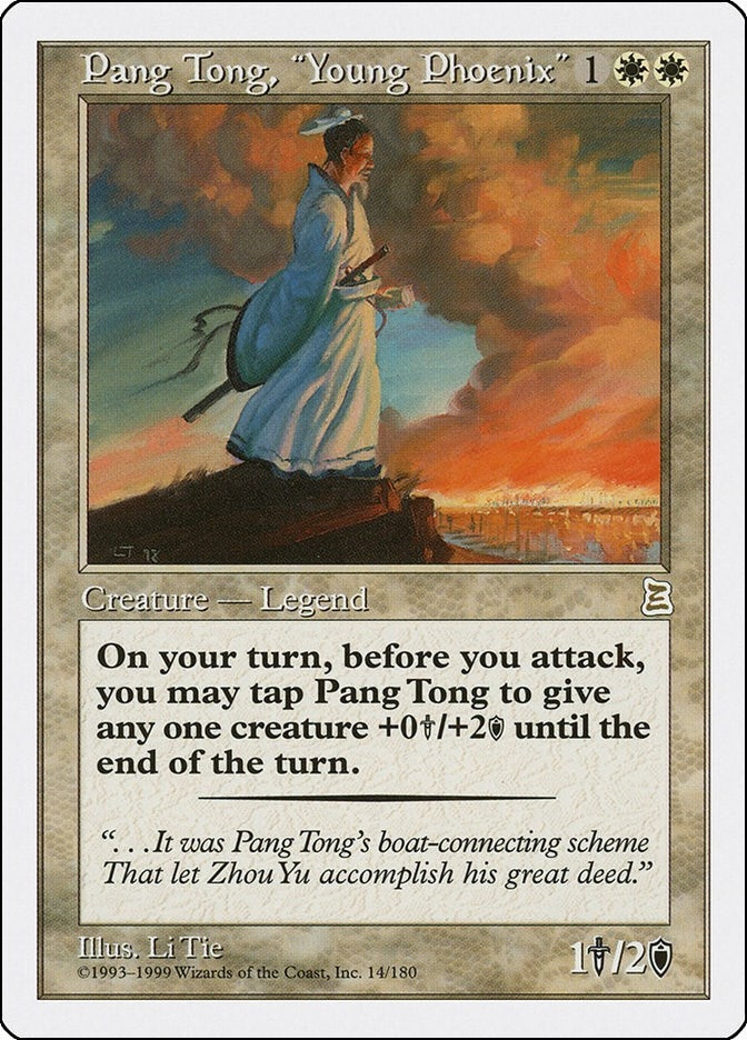 Image for Pang Tong, "Young Phoenix" (14) (Portal Three Kingdoms) - Magic: The Gathering