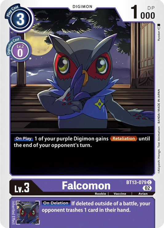 Image for Falcomon (BT13-079 C) (Versus Royal Knights) - Digimon Card Game