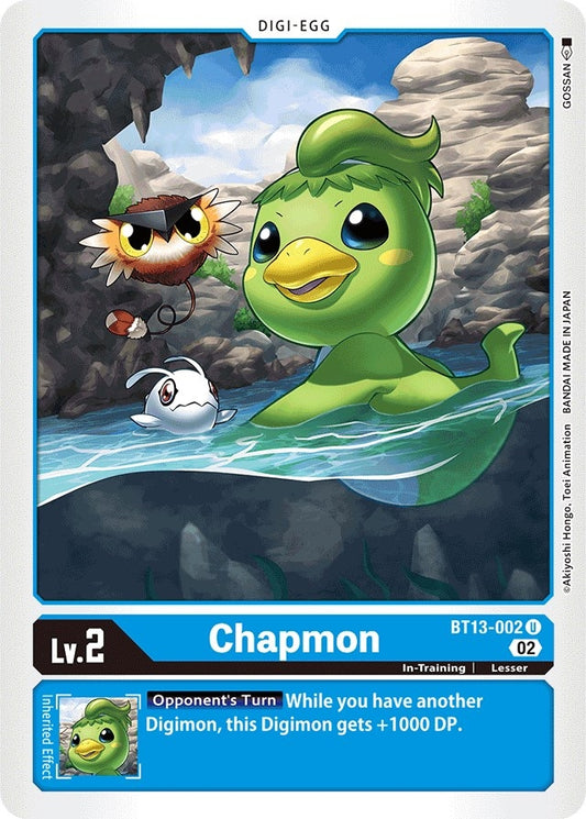 Image for Chapmon (BT13-002 U) (Versus Royal Knights) - Digimon Card Game