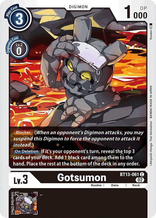 Image for Gotsumon (BT13-061 C) (Versus Royal Knights) - Digimon Card Game