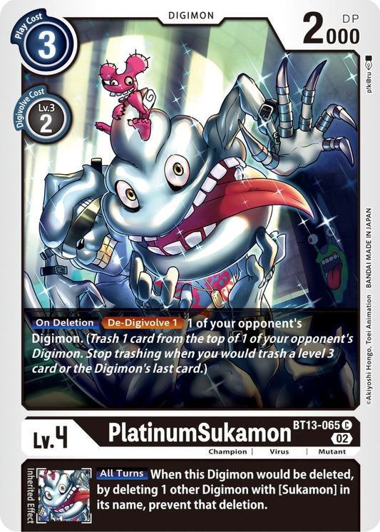 Image for PlatinumSukamon (BT13-065 C) (Versus Royal Knights) - Digimon Card Game