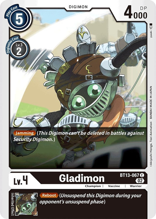 Image for Gladimon (BT13-067 C) (Versus Royal Knights) - Digimon Card Game