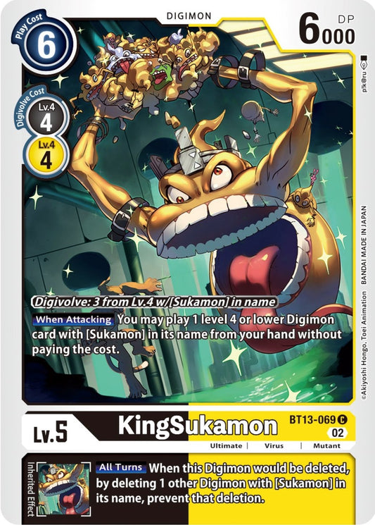 Image for KingSukamon (BT13-069 C) (Versus Royal Knights) - Digimon Card Game