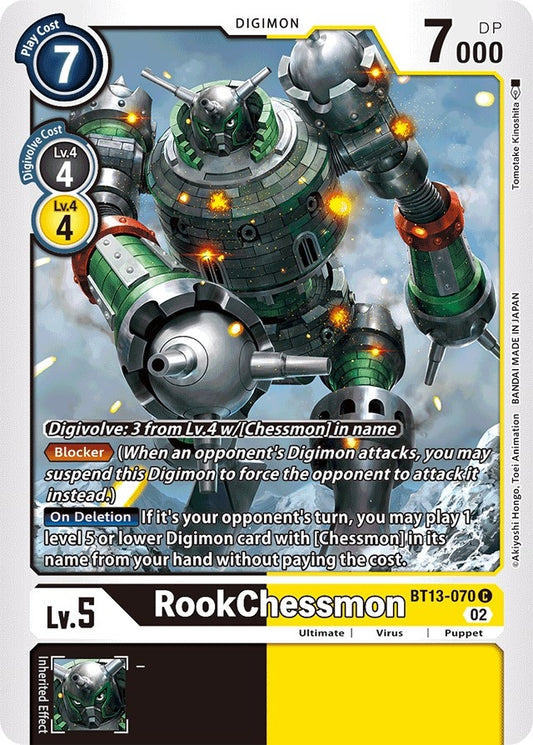 Image for RookChessmon (BT13-070 C) (Versus Royal Knights) - Digimon Card Game