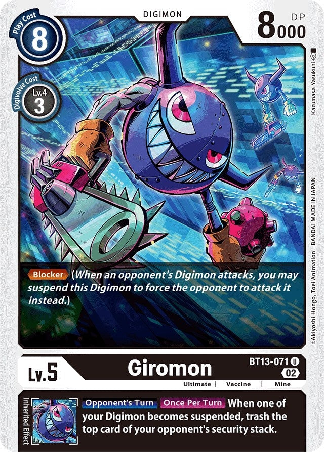 Image for Giromon (BT13-071 U) (Versus Royal Knights) - Digimon Card Game