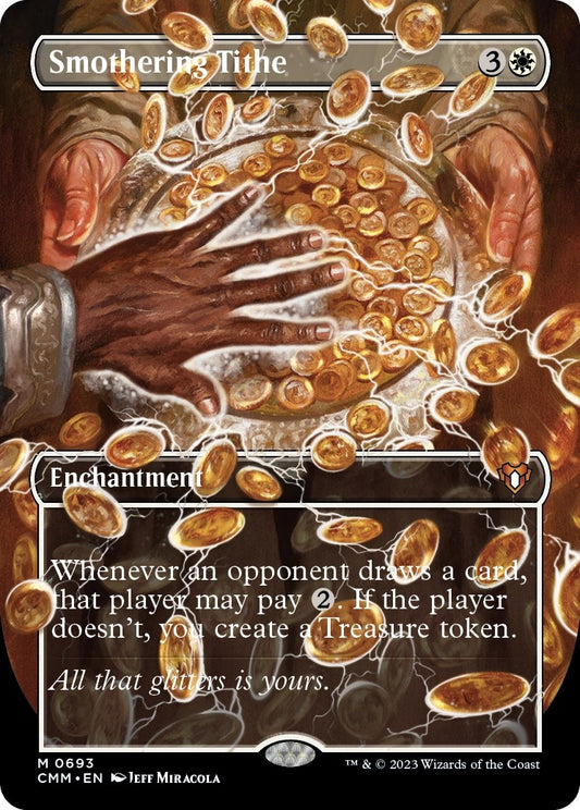 Image for Smothering Tithe (Borderless) (693) (Commander Masters) - Magic: The Gathering