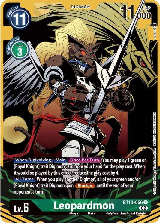 Image for Leopardmon (Alternate Art) (BT13-056 R) (Versus Royal Knights) - Digimon Card Game