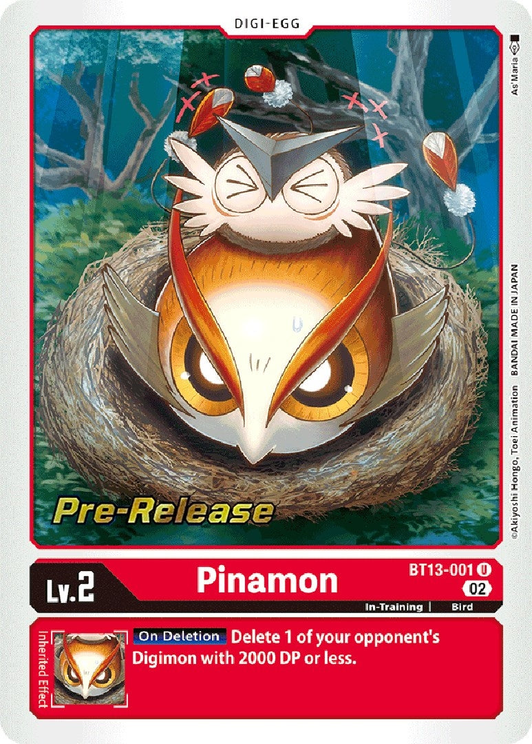 Image for Pinamon (BT13-001 U) (Versus Royal Knights Pre-Release Cards) - Digimon Card Game