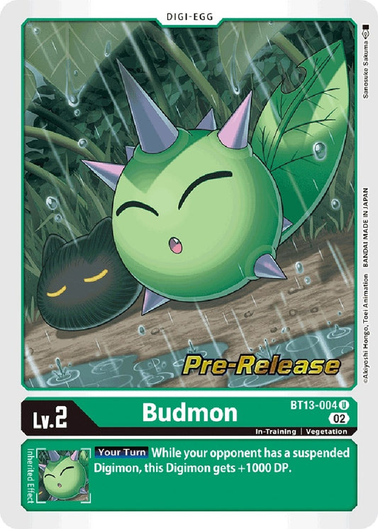Image for Budmon (BT13-004 U) (Versus Royal Knights Pre-Release Cards) - Digimon Card Game