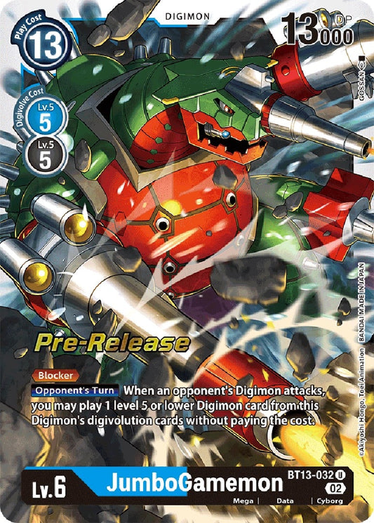 Image for JumboGamemon (BT13-032 U) (Versus Royal Knights Pre-Release Cards) - Digimon Card Game