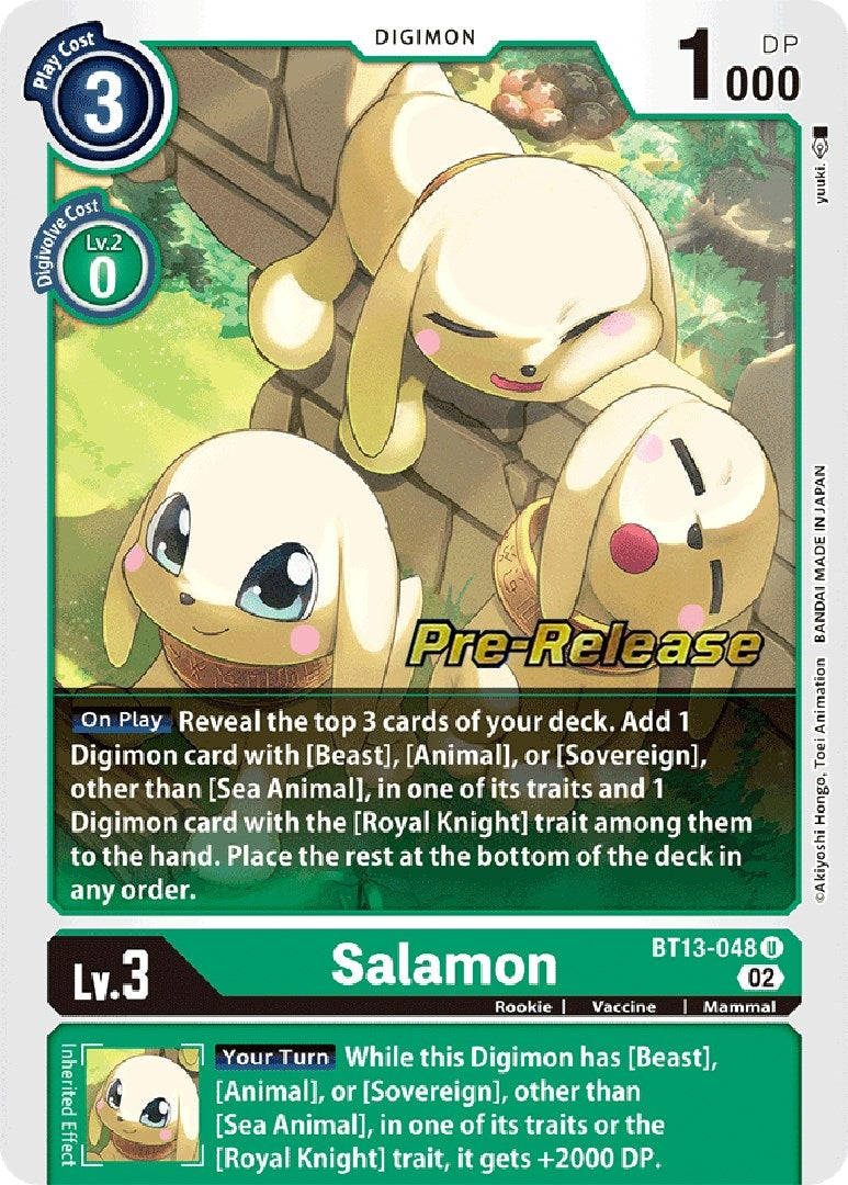 Image for Salamon (BT13-048 U) (Versus Royal Knights Pre-Release Cards) - Digimon Card Game