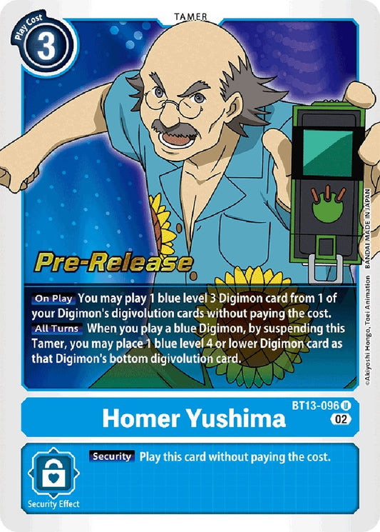Image for Homer Yushima (BT13-096 U) (Versus Royal Knights Pre-Release Cards) - Digimon Card Game
