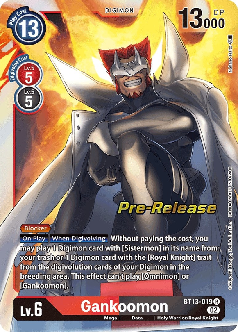 Image for Gankoomon (BT13-019 R) (Versus Royal Knights Pre-Release Cards) - Digimon Card Game