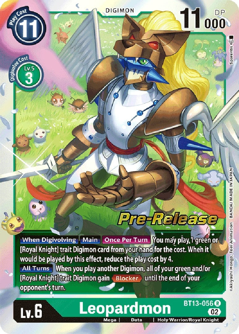 Image for Leopardmon (BT13-056 R) (Versus Royal Knights Pre-Release Cards) - Digimon Card Game