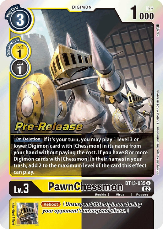 Image for PawnChessmon - BT13-035 (BT13-035 R) (Versus Royal Knights Pre-Release Cards) - Digimon Card Game