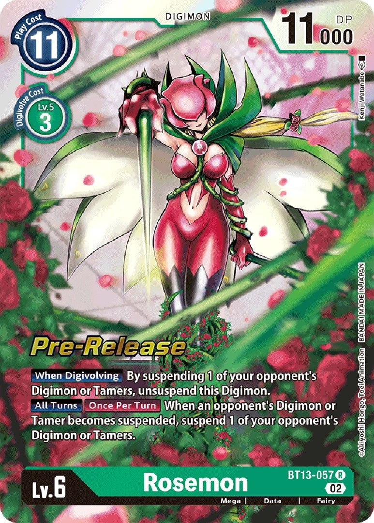 Image for Rosemon (BT13-057 R) (Versus Royal Knights Pre-Release Cards) - Digimon Card Game