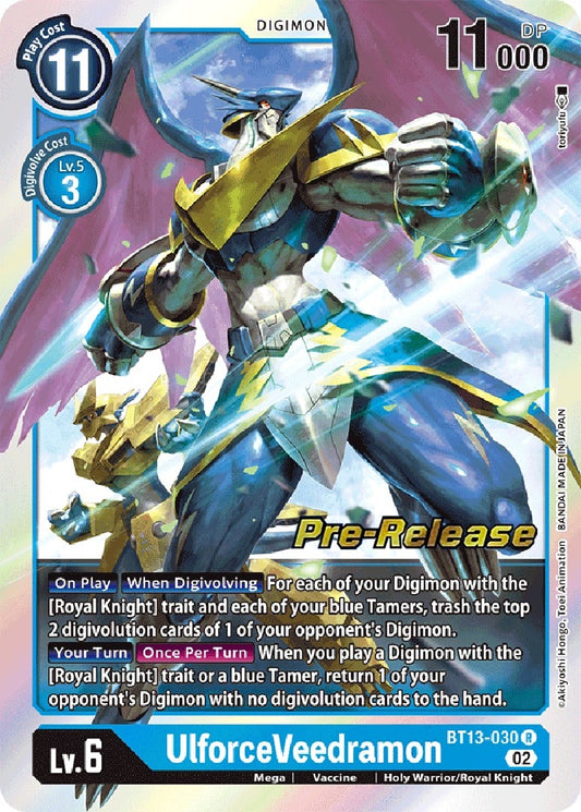 Image for UlforceVeedramon (BT13-030 R) (Versus Royal Knights Pre-Release Cards) - Digimon Card Game