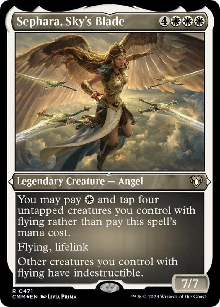 Image for Sephara, Sky's Blade (Foil Etched) (471) (Commander Masters) - Magic: The Gathering