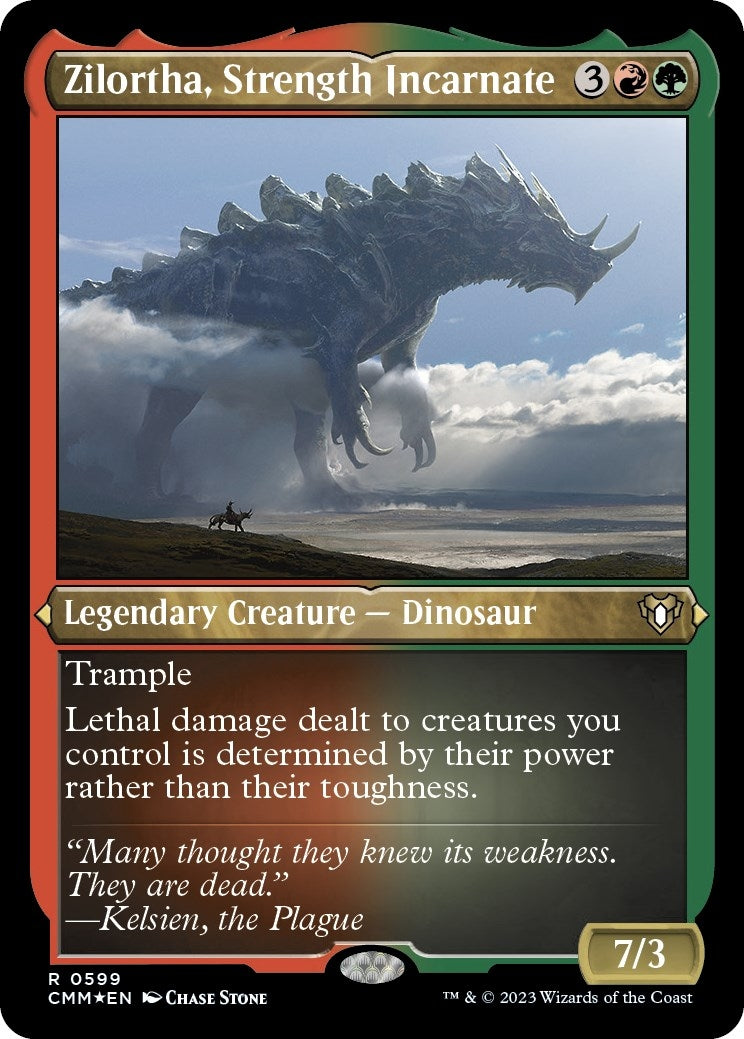 Image for Zilortha, Strength Incarnate (Foil Etched) (599) (Commander Masters) - Magic: The Gathering
