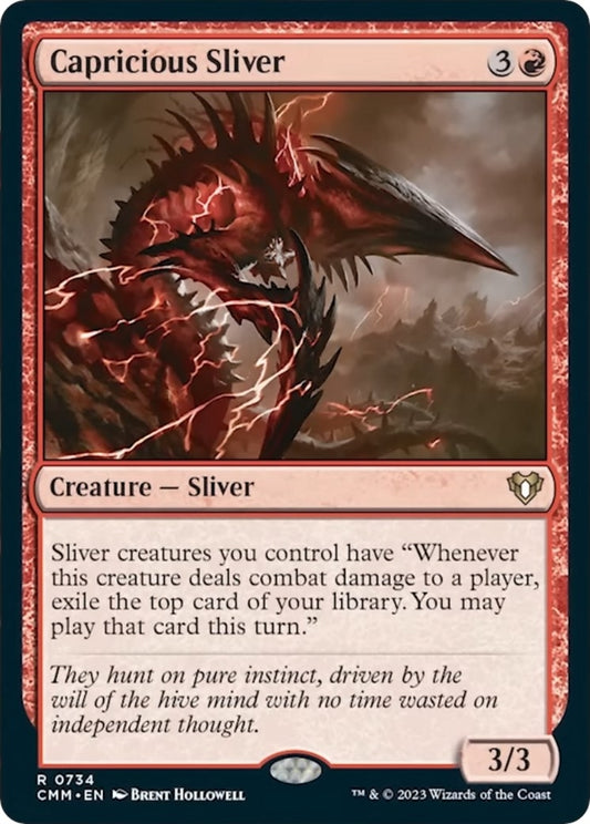Image for Capricious Sliver (734) (Commander Masters) - Magic: The Gathering