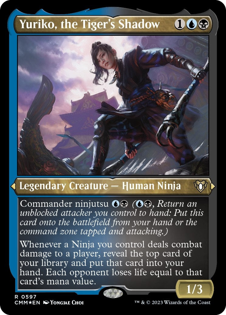 Image for Yuriko, the Tiger's Shadow (Foil Etched) (597) (Commander Masters) - Magic: The Gathering