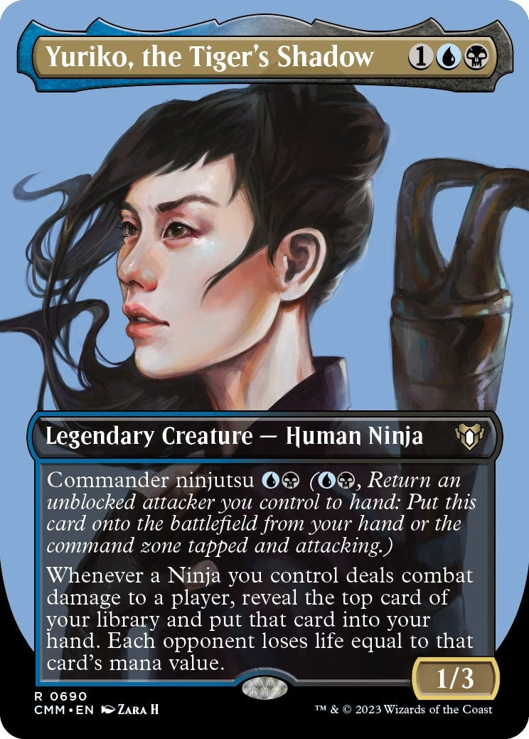 Image for Yuriko, the Tiger's Shadow (Borderless) (690) (Commander Masters) - Magic: The Gathering