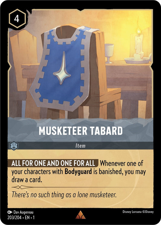 Image for Musketeer Tabard (203/204) (The First Chapter) - Disney Lorcana