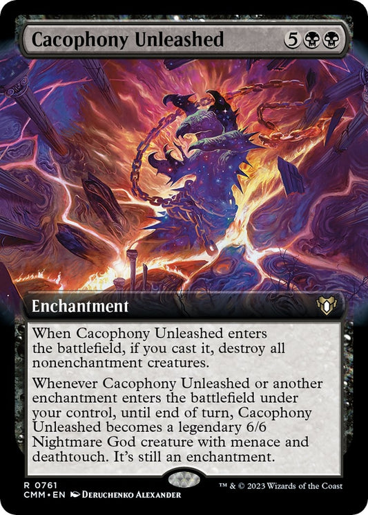 Image for Cacophony Unleashed (Extended Art) (761) (Commander Masters) - Magic: The Gathering